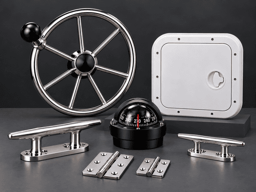 Volant, compas et taquets inox